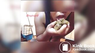 Ebony Eats Her Poop
