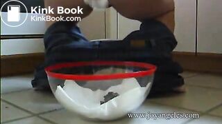 Poop in kitchen and toilet