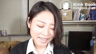 Sexy Asian girl poops hard lumps