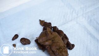 Pooping from a locker room bench