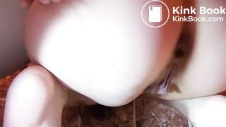 Big poop on tiled floor