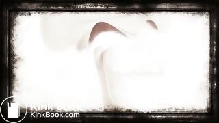 Dirty whore fucks her ass makes an enema and hot shit smearing