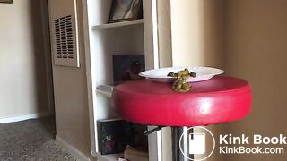 Girl Went to Poop on Plate and Missed