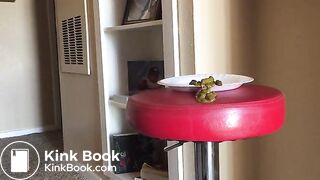 Girl Went to Poop on Plate and Missed