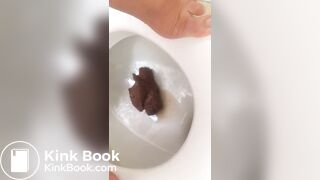 veganlinda - big shit in toilet bowl