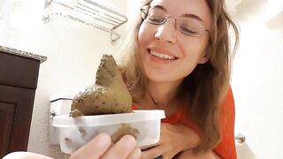 Cute turd in a bowl