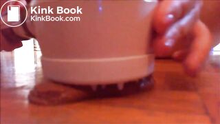 Mature woman masturbating with vibrator and shit