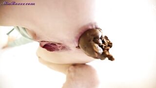 Very close view of a big poop