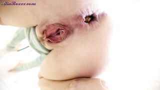 Very close view of a big poop