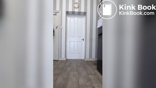 Naughty chubby girl gets messy with her shit