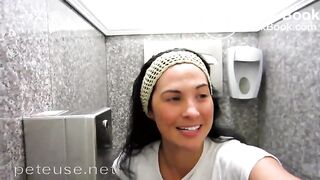 Brunette Girl Poops
