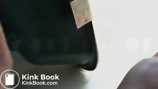 Sexy brunette poops and tastes