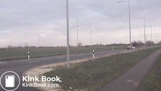 piss and poop at the roadside