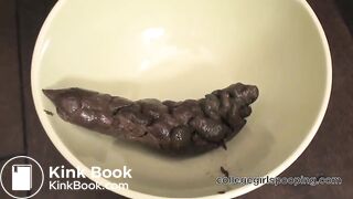 Demi drops a big hard turd