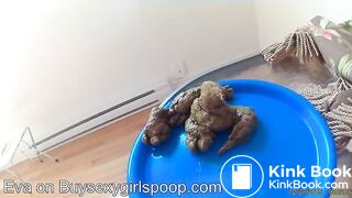 Eva prepares a gift for a friend