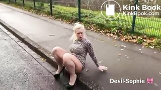 devil sophie  piss and Outdoor scat