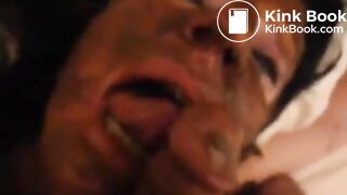 Messy scat blowjob