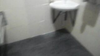 Public toilet poop
