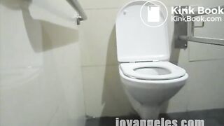 Public toilet poop