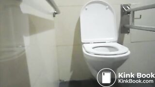 Public toilet poop