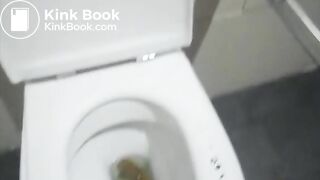 Public toilet poop