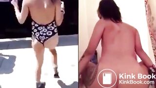 NICE & NAUGHTY SECRET SCAT GOTH! side by side