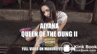 Aiyana completely covered in shit Queen of the dung 2 teaser