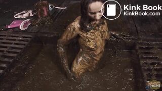 Aiyana completely covered in shit Queen of the dung 2 teaser