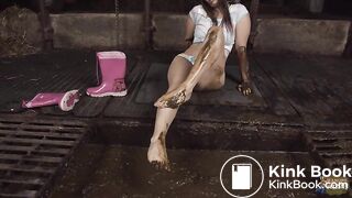 Aiyana completely covered in shit Queen of the dung 2 teaser