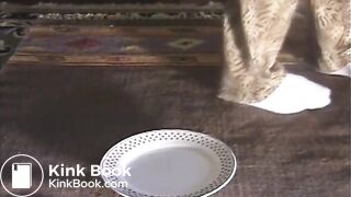 Milf pooping on the floor
