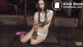 Aiyana Queen of the dung 2 - Girl masturbates in cowshit - third teaser
