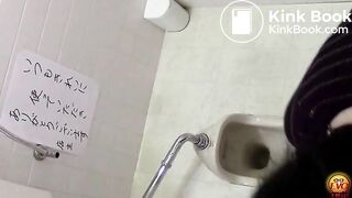 Japanese girl drops a healthy-looking log