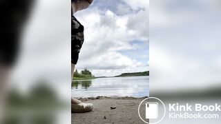 a little shit outside