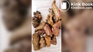 Woman shit closer view