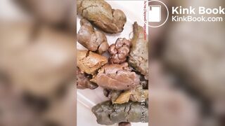 Woman shit closer view