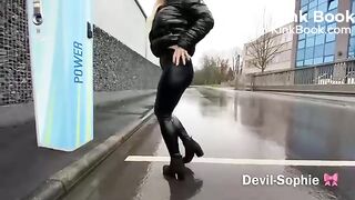 Wet poop on a wet day