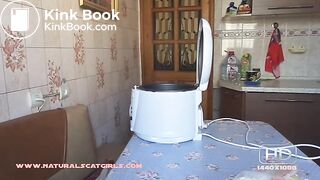Poop in a deep fat fryer