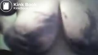 Shit Pig Smearing Shit On Her Huge Tits