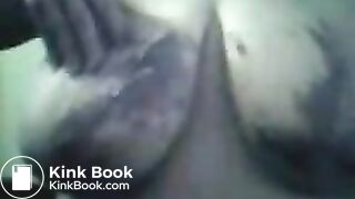 Shit Pig Smearing Shit On Her Huge Tits