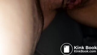 Hairy lady's big toilet shit