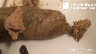 Tegan drops a big heavy poop on the floor