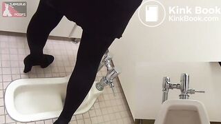 Japanese girl squat toilet