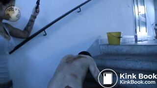 German Scat Femdom fucks Toiletslave