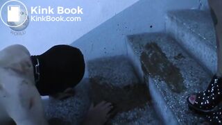 German Scat Femdom fucks Toiletslave