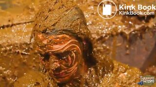 Betty covers herself completely in cowshit