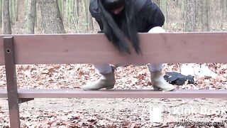 Pissing and pooping in the forest