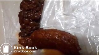 Masturbating and squirting after pooping out a hard turd