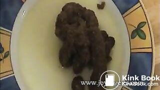 Austrian lady pooping on the floor