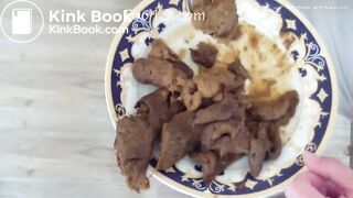 4 girls 1 plate for this slave