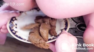 4 girls 1 plate for this slave